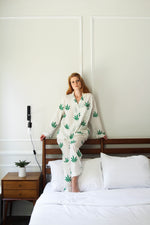 Load image into Gallery viewer, Unwind in Weed-Print Pajamas
