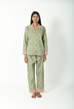 Load image into Gallery viewer, Jaipur Jade - Cotton Pajama Set
