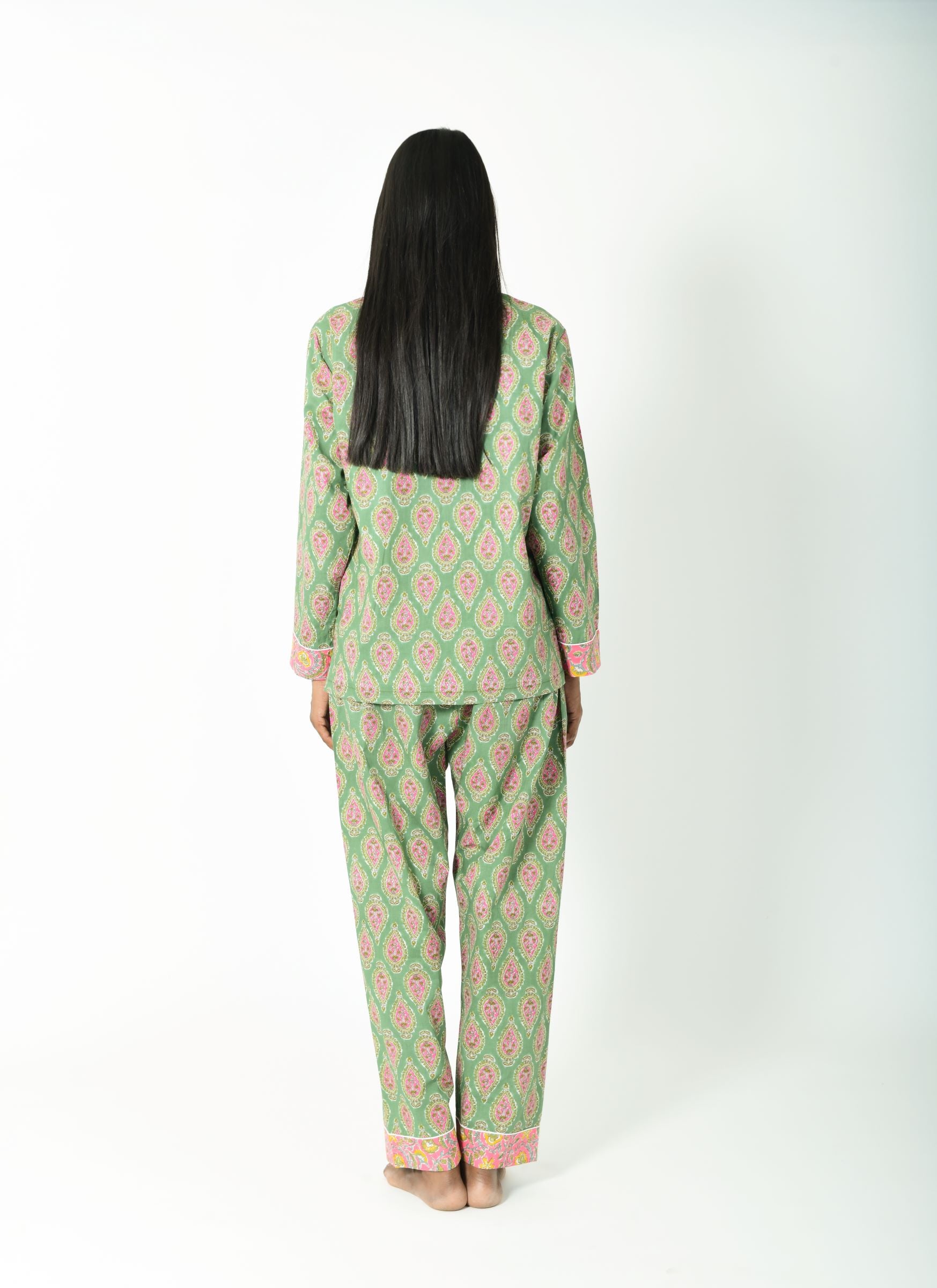 Jaipur Jade - Cotton Pajama Set